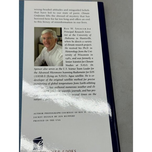 Climate confusion hardcover book by Roy Spencer 2008 English dustcover READ - Picture 7 of 7